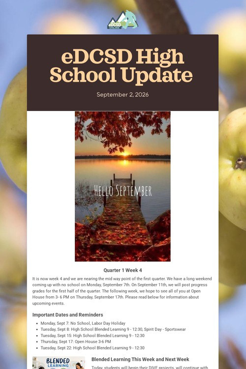 eDCSD High School Update