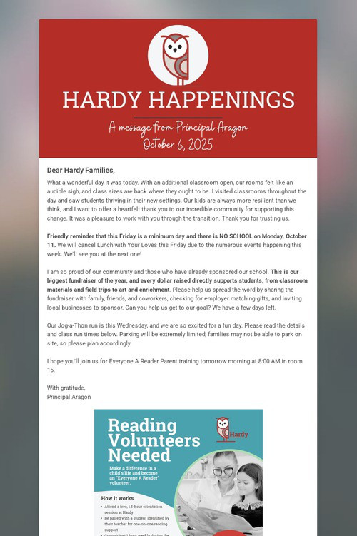 Hardy Happenings