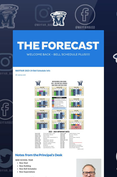 THE FORECAST