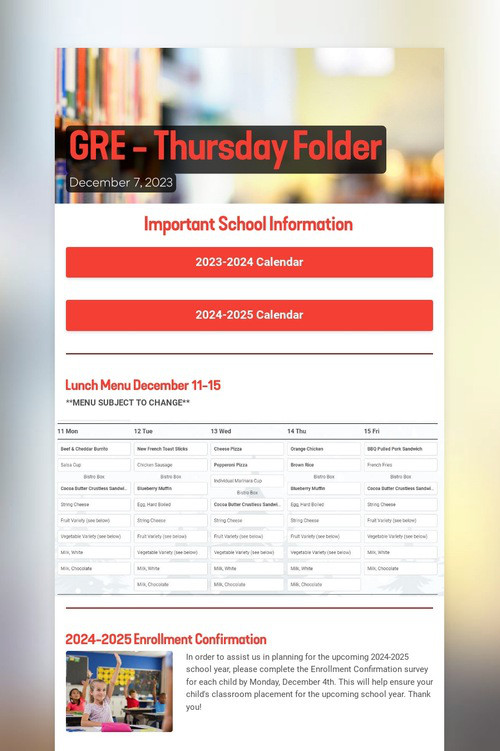 GRE - Thursday Folder