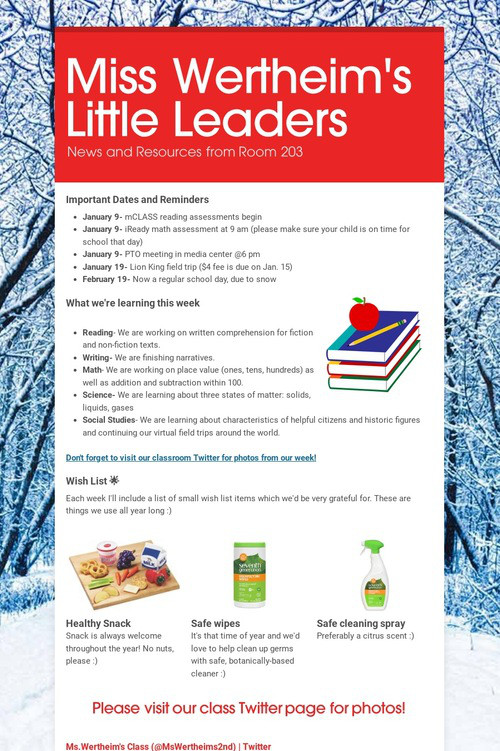 Miss Wertheim's Little Leaders