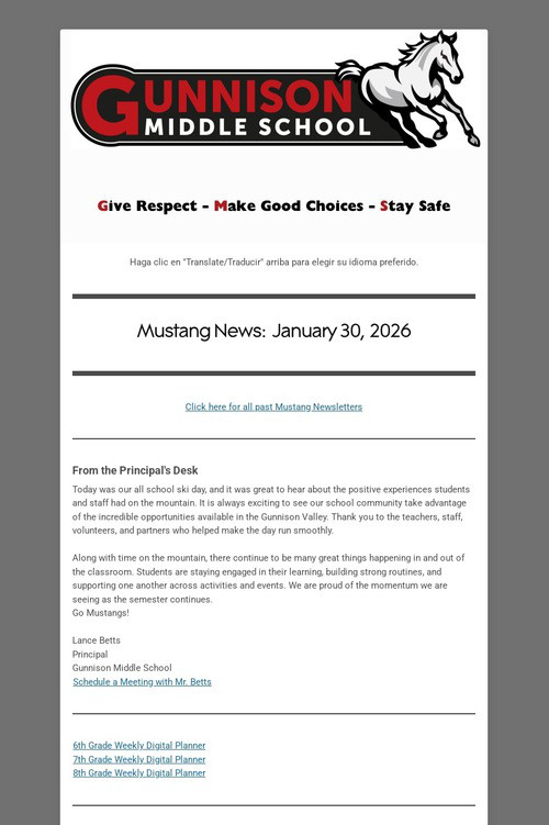 Mustang News - January 30, 2026
