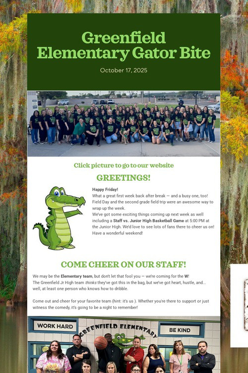 Greenfield Elementary Gator Bite