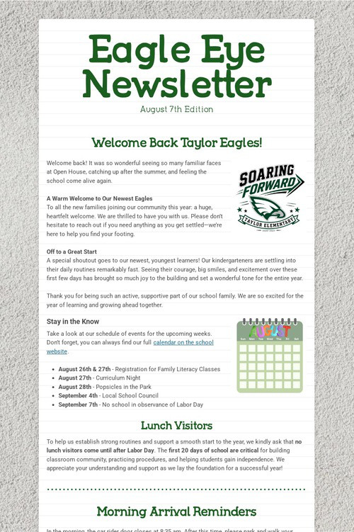 Eagle Eye Newsletter