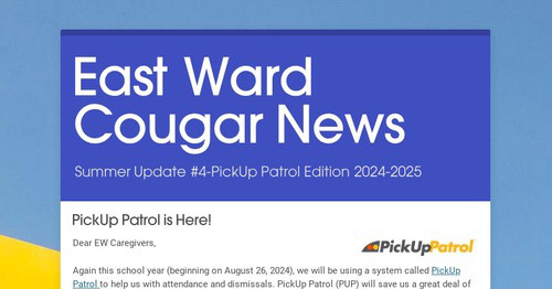 East Ward Cougar News