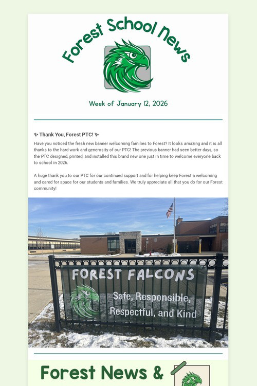 Forest School News (1.11.26)
