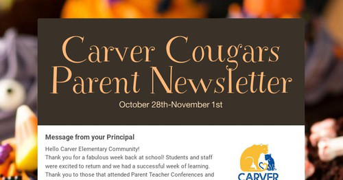 Carver Cougars Parent Newsletter