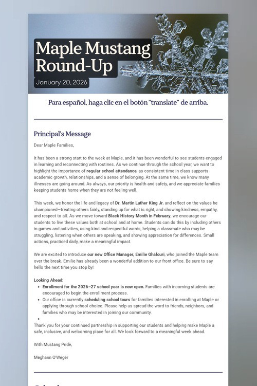 Maple Mustang Round-Up
