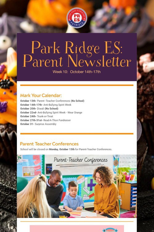 Park Ridge ES:  Parent Newsletter