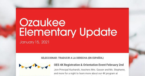 Ozaukee Elementary Update