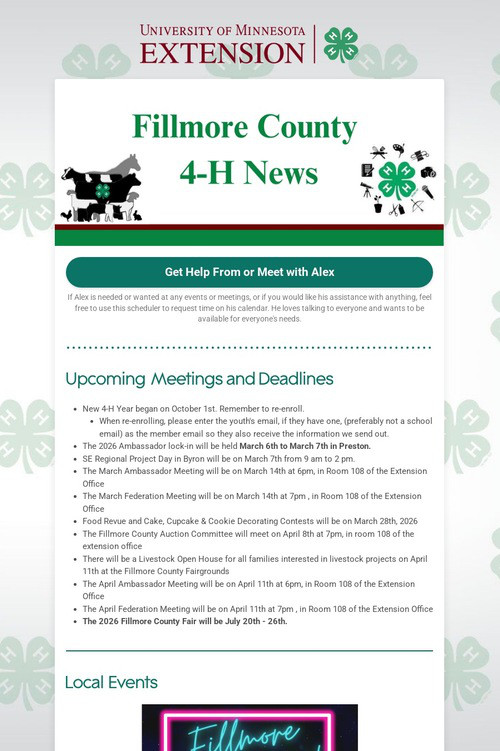 Fillmore County 4-H News