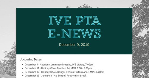 IVE PTA E-news