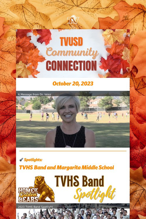 TVUSD COMMUNITY CONNECTION