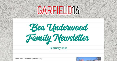 Bea Underwood Family Newsletter