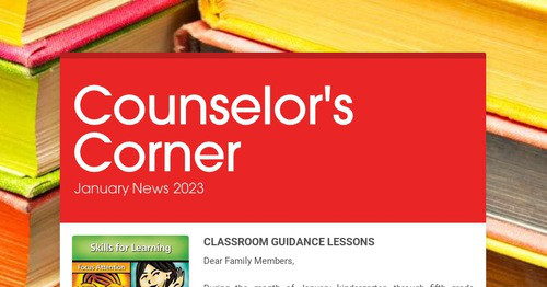 Counselor's Corner
