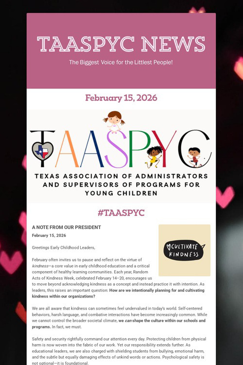TAASPYC News