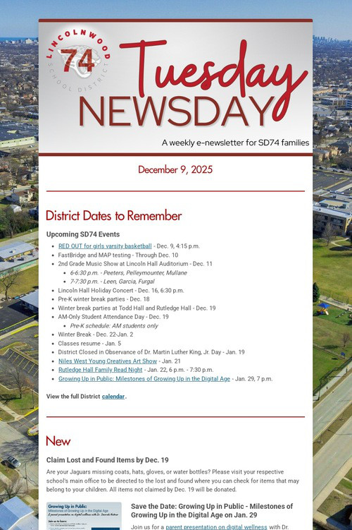 Tuesday Newsday