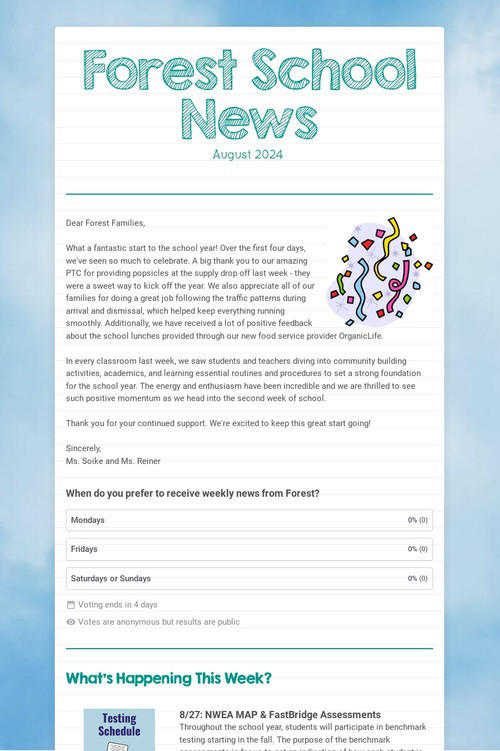 Forest School News