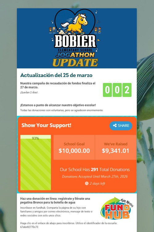 Jogathon FundHub Update 3/18/26