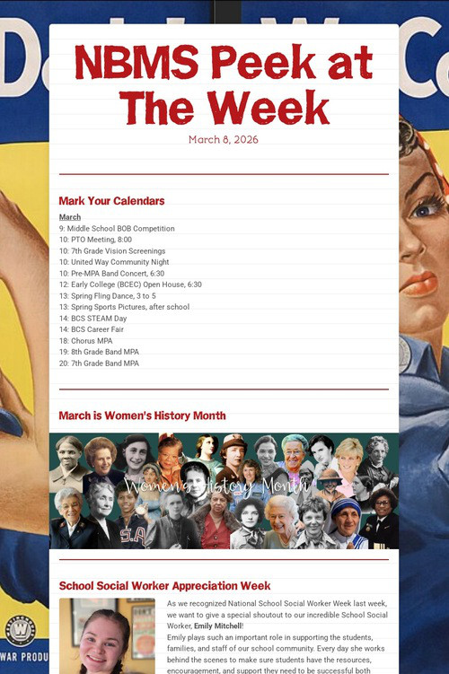 NBMS Peek at The Week