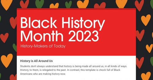 Black History Month 2023