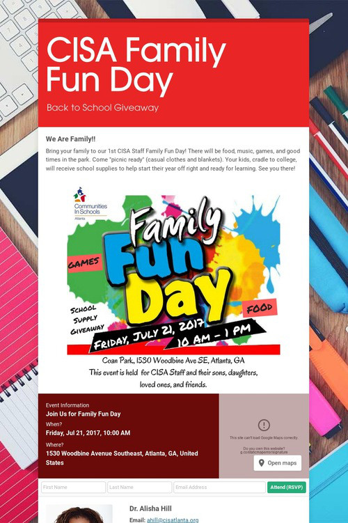 CISA Family Fun Day