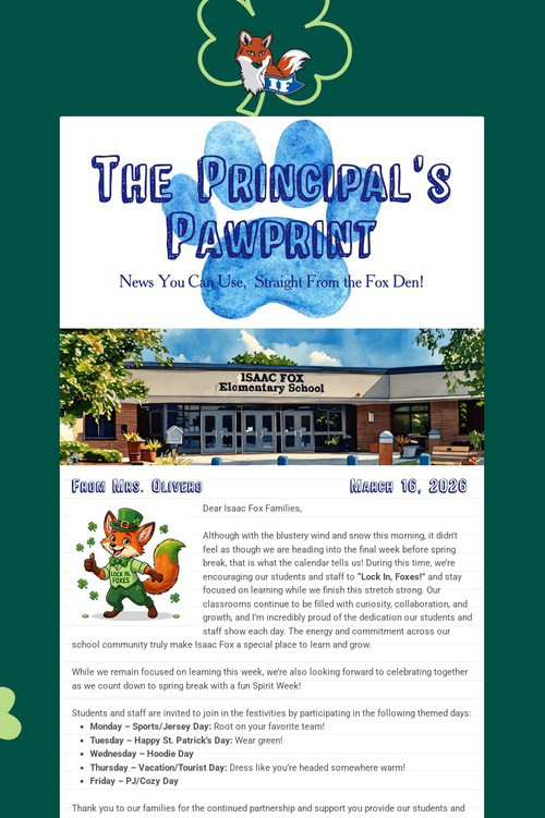 The Principal's Pawprint