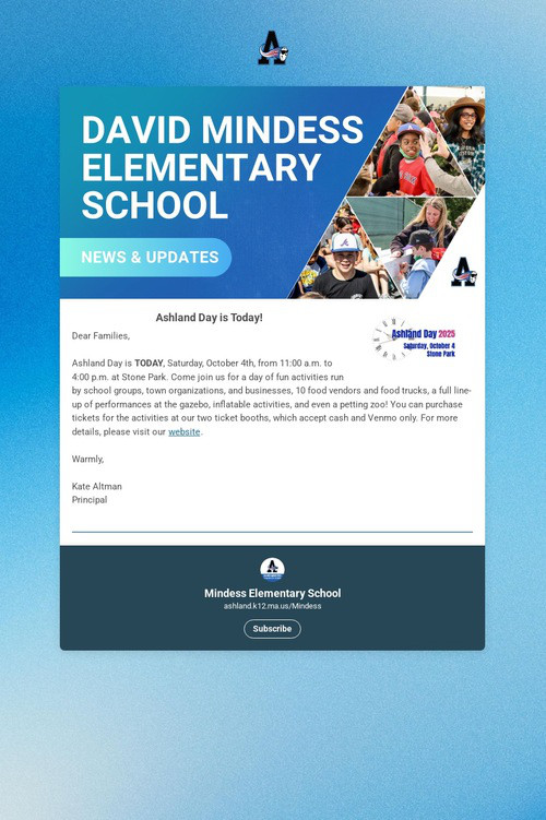 Mindess School Weekly Update
