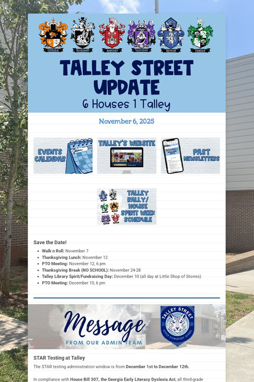 Talley Street Update