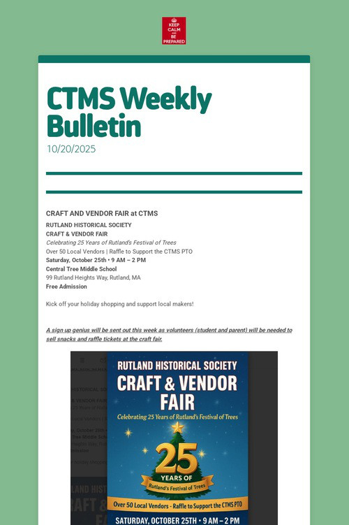 CTMS Weekly Bulletin