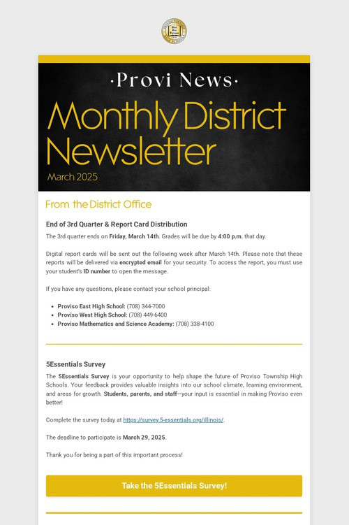 Monthly District Newsletter