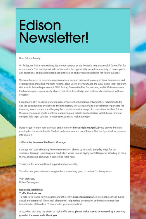 Edison Newsletter!