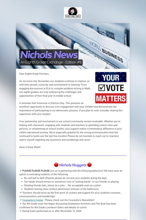 Nichols News