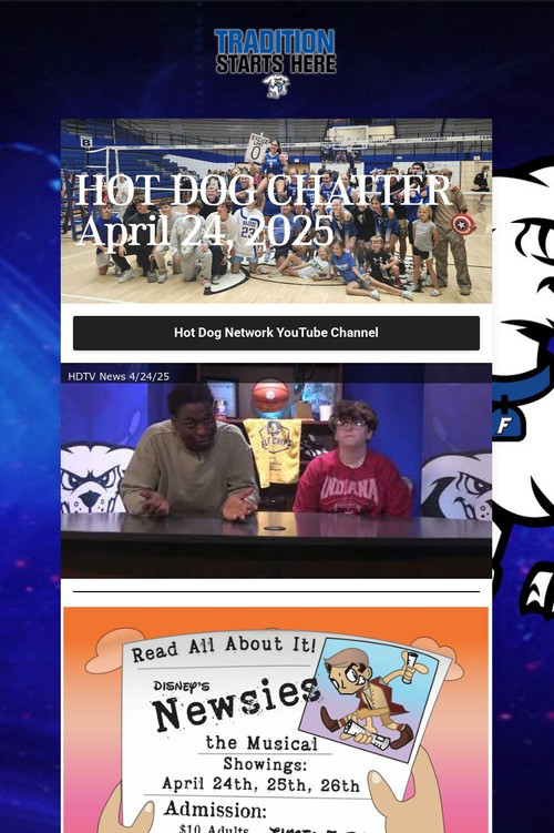 HOT DOG CHATTER April 24, 2025