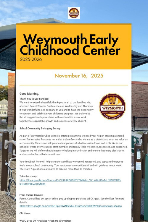 Weymouth Early Childhood Center