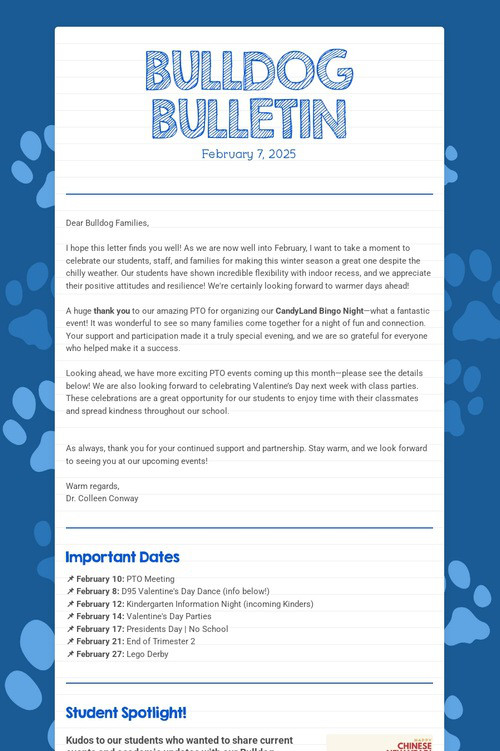 BULLDOG BULLETIN