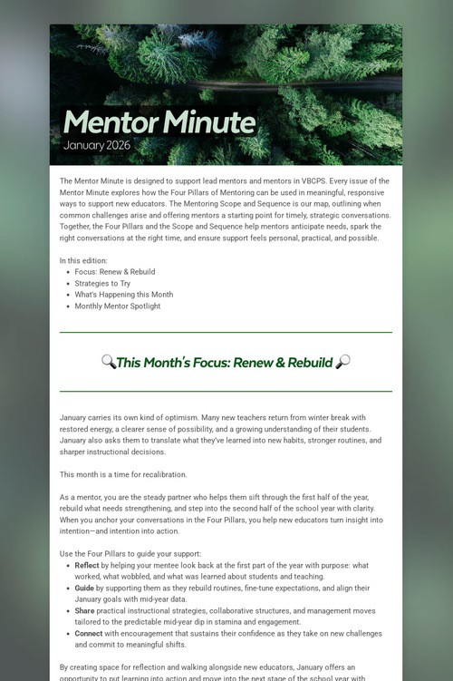 Mentor Minute