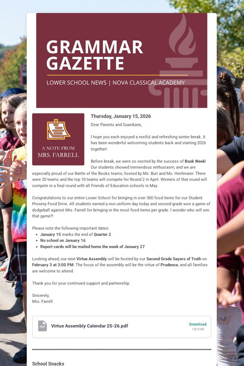 GRAMMAR GAZETTE