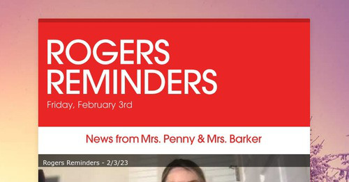 ROGERS REMINDERS