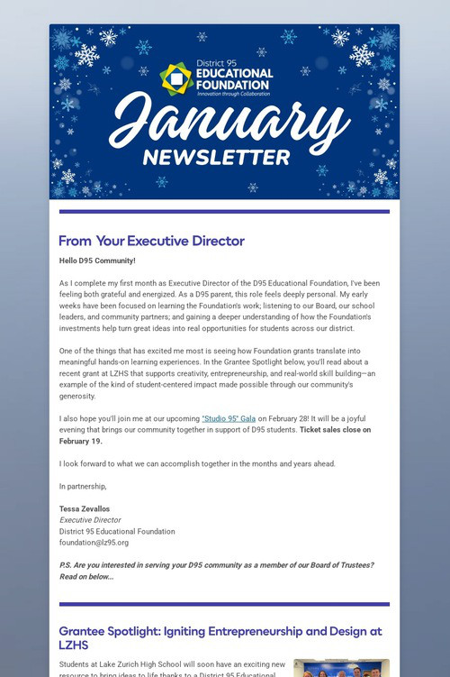 January Newsletter
