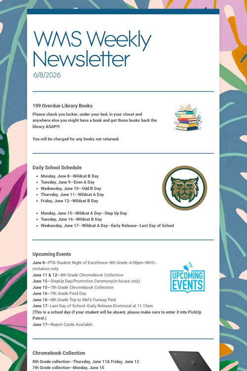WMS Weekly Newsletter
