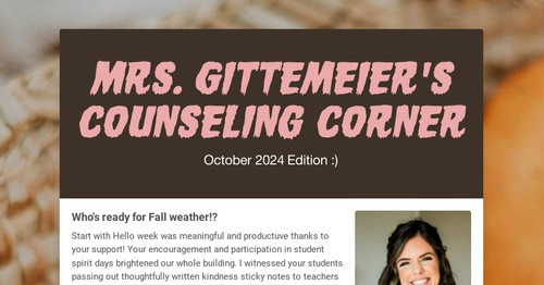 Mrs. Gittemeier's Counseling Corner