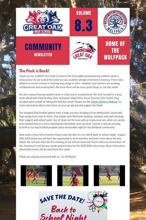 Great Oak - Newsletter Volume #1