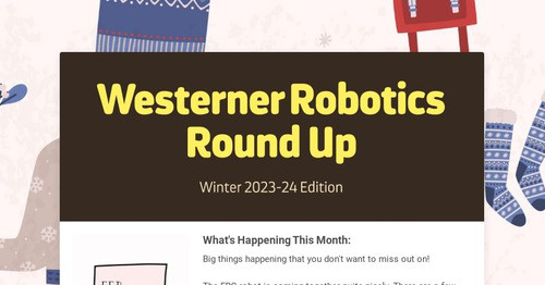 Westerner Robotics Round Up