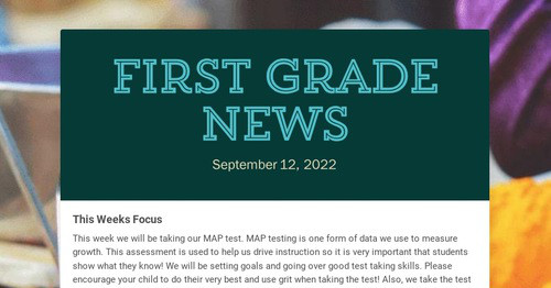 First Grade News