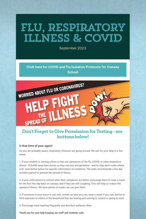 Flu, Respiratory Illness & COVID