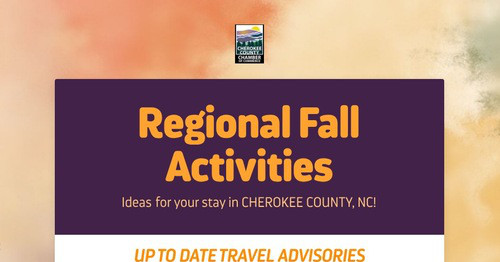 Regional Fall Activities