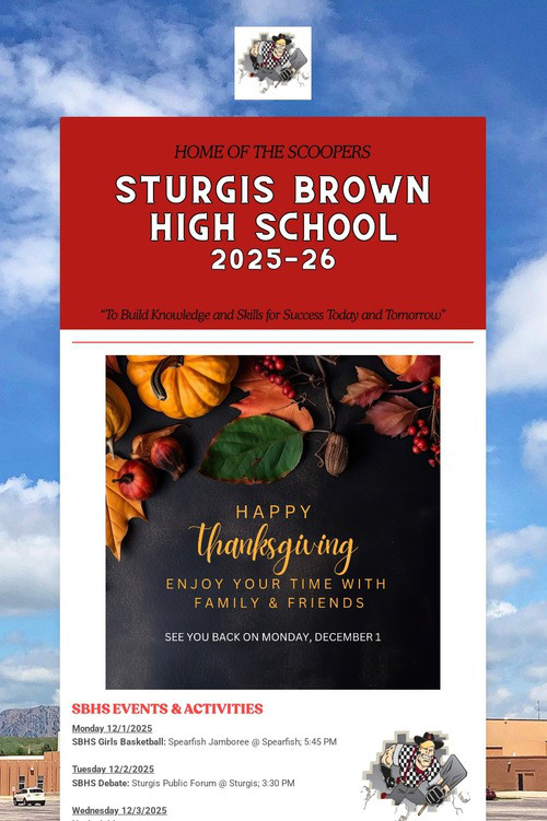 STURGIS BROWN HIGH SCHOOL