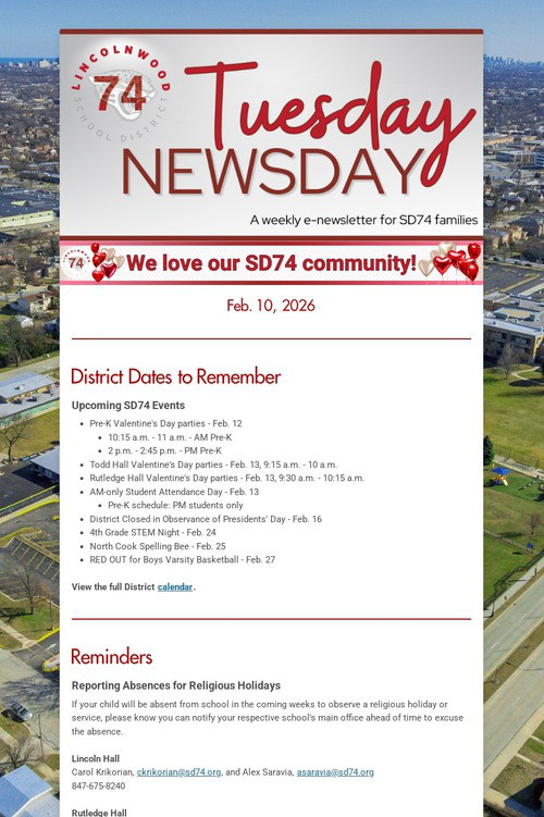 Tuesday Newsday