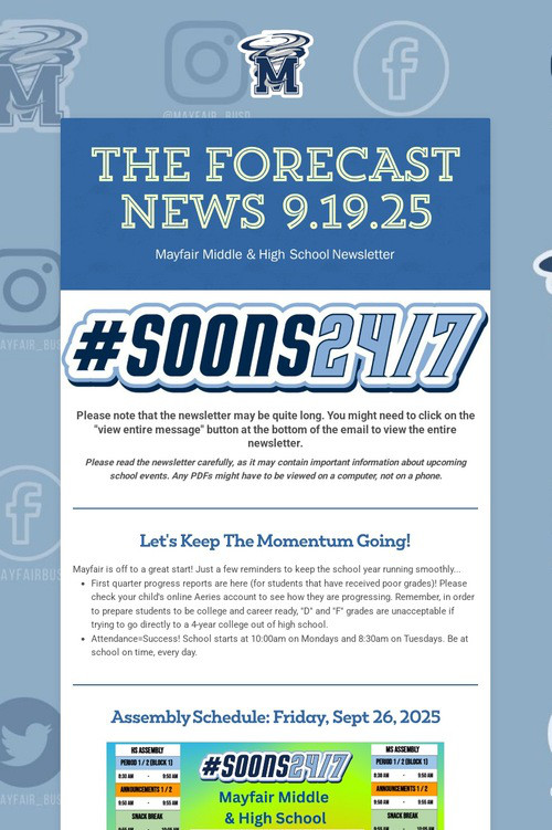THE FORECAST News 9.19.25